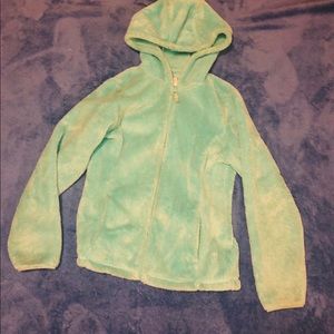 Kids Teal fluffy jacket